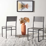 Safavieh Layne Dining Chair (Set of 2), DCH3003 - Grey / Black