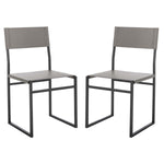 Safavieh Layne Dining Chair (Set of 2), DCH3003 - Grey / Black