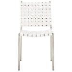 Safavieh Wesson Woven Dining Chair (Set of 2), DCH3005 - White / Silver