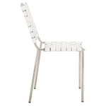 Safavieh Wesson Woven Dining Chair (Set of 2), DCH3005 - White / Silver
