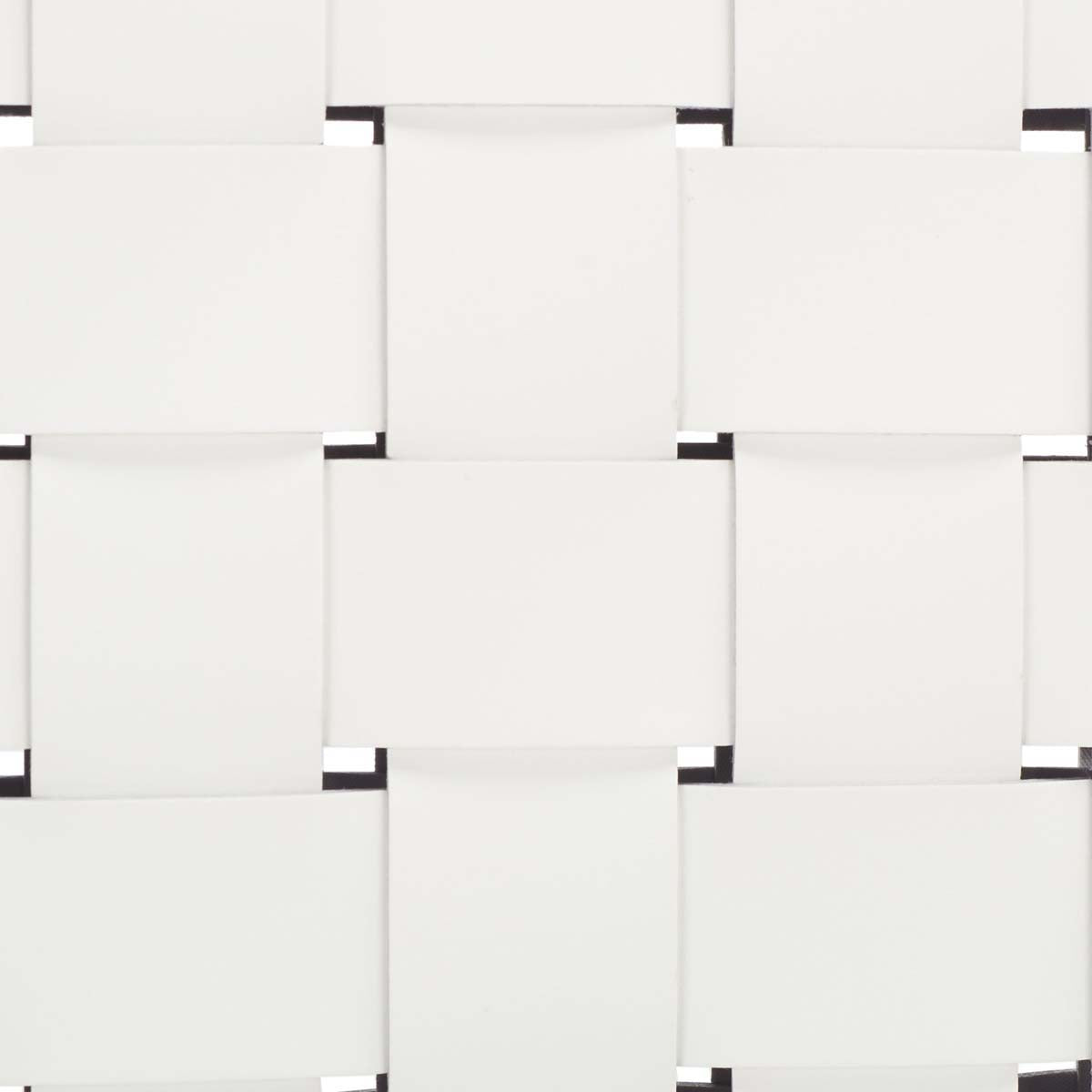 Safavieh Wesson Woven Dining Chair (Set of 2), DCH3005 - White / Silver