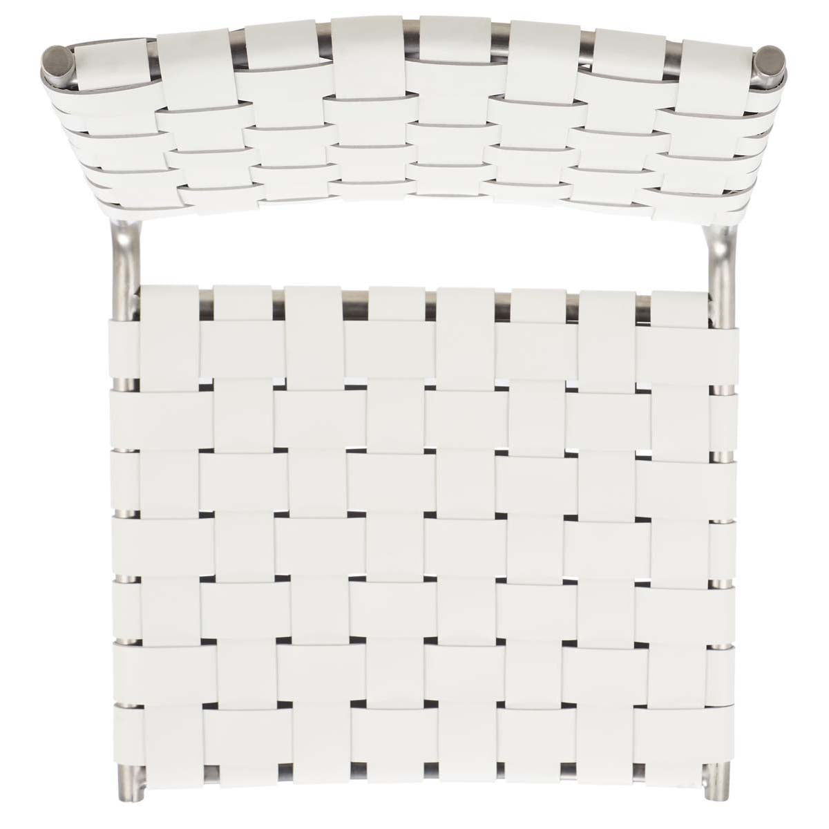 Safavieh Wesson Woven Dining Chair (Set of 2), DCH3005 - White / Silver