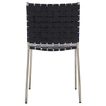 Safavieh Wesson Woven Dining Chair (Set of 2), DCH3005 - Black / Silver