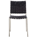 Safavieh Wesson Woven Dining Chair (Set of 2), DCH3005 - Black / Silver