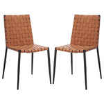 Safavieh Rayne Woven Dining Chair (Set of 2), DCH3006 - Natural / Black