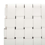 Safavieh Rayne Woven Dining Chair (Set of 2), DCH3006 - White / Silver