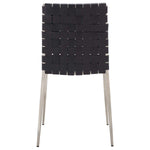 Safavieh Rayne Woven Dining Chair (Set of 2), DCH3006 - Black / Silver