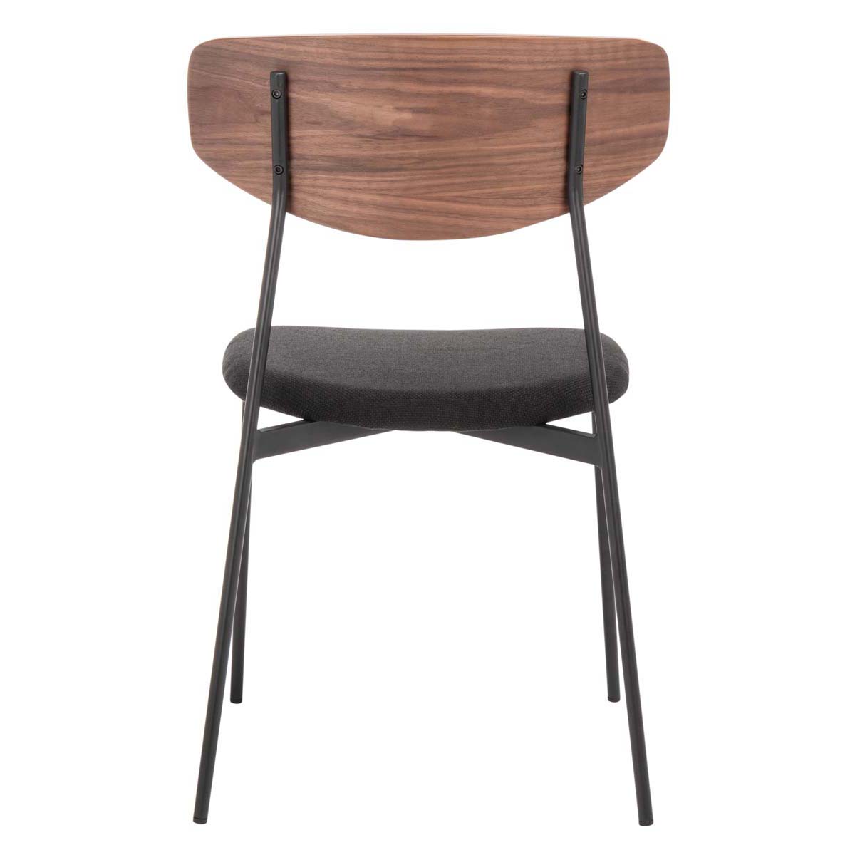 Safavieh Ryker Dining Chair (Set of 2), DCH3007 - Walnut / Black