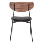 Safavieh Ryker Dining Chair (Set of 2), DCH3007 - Walnut / Black