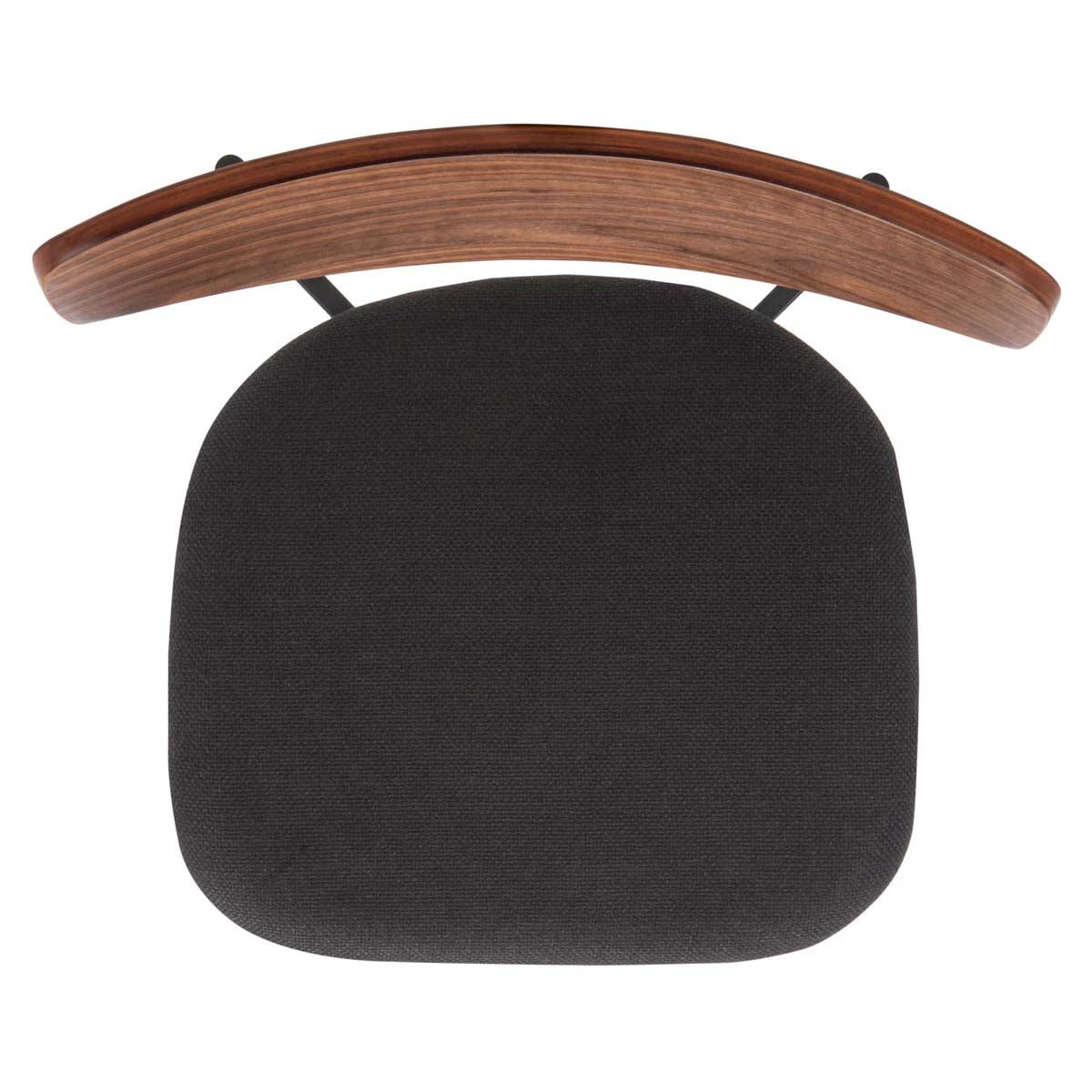 Safavieh Ryker Dining Chair (Set of 2), DCH3007 - Walnut / Black