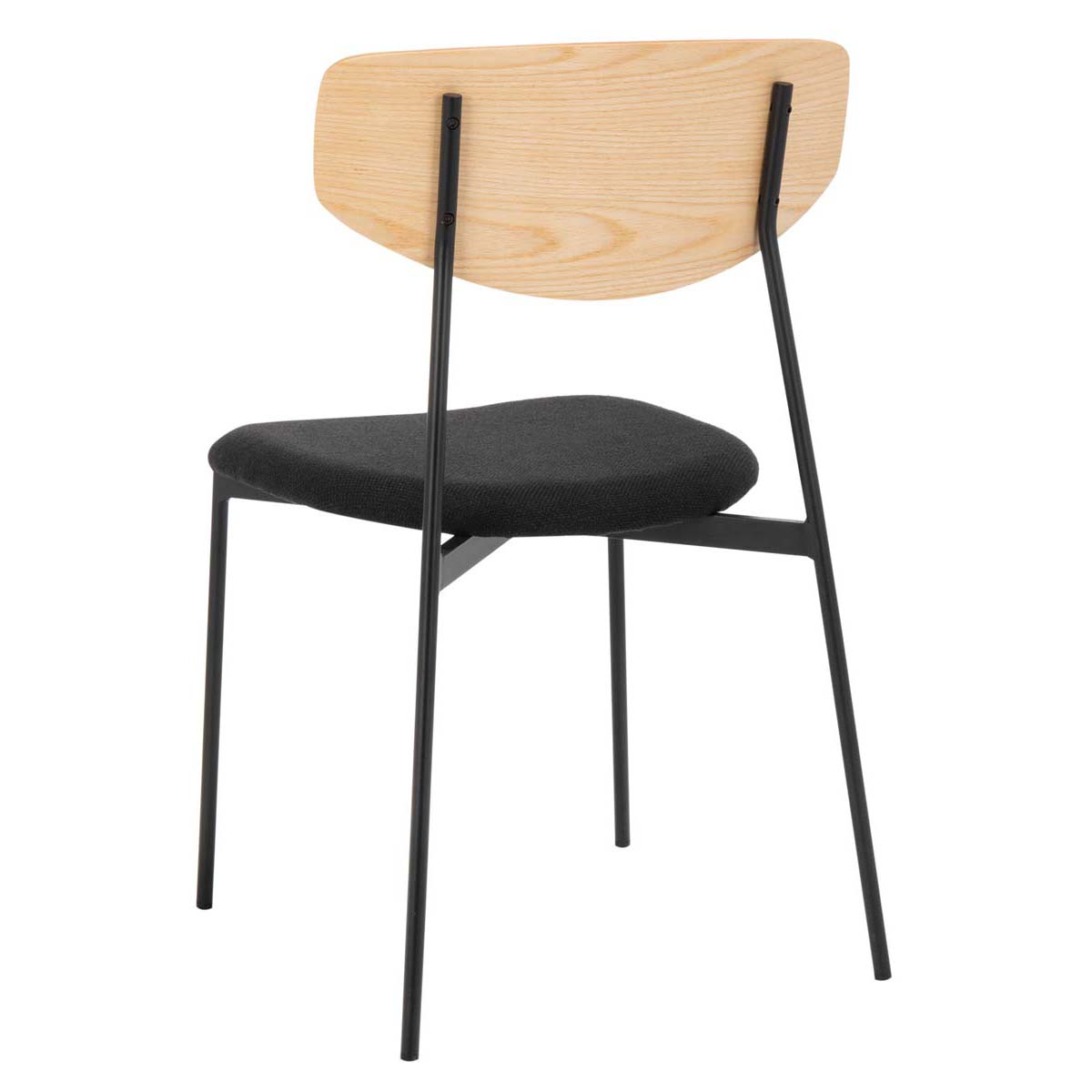 Safavieh Ryker Dining Chair (Set of 2), DCH3007 - Oak / Black