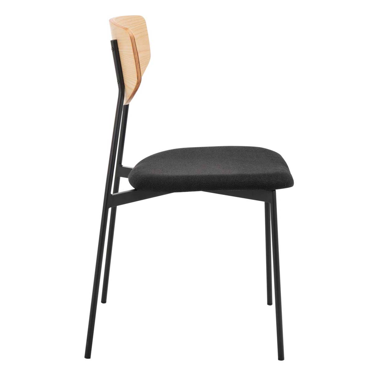 Safavieh Ryker Dining Chair (Set of 2), DCH3007 - Oak / Black