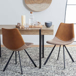 Safavieh Greer Dining Chair (Set of 2) , DCH3008 - Cognac