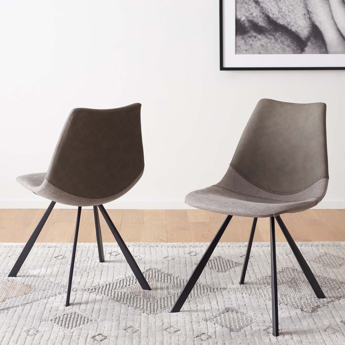 Safavieh Greer Dining Chair (Set of 2) , DCH3008 - Grey