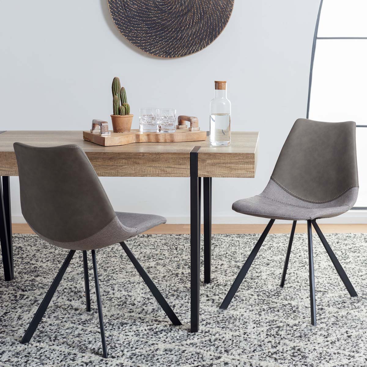 Safavieh Greer Dining Chair (Set of 2) , DCH3008 - Grey