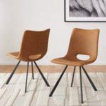 Safavieh Mika Dining Chair (Set of 2) , DCH3009 - Cigar Brown