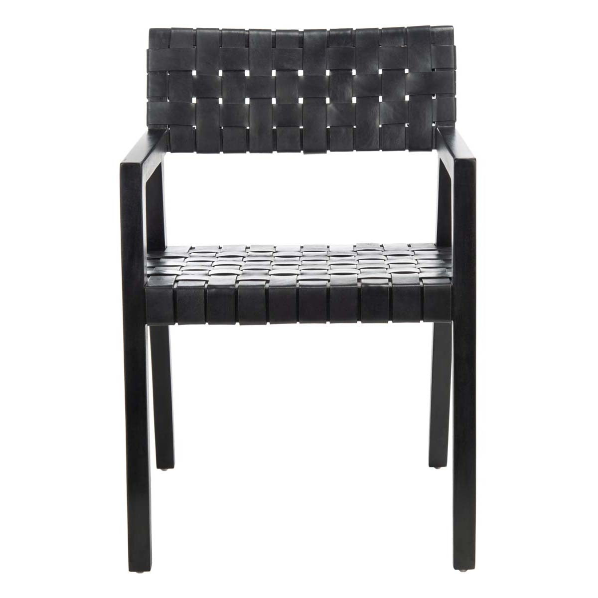 Safavieh Cire Leather Dining Chair , DCH4004 - Black