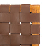 Safavieh Cire Leather Dining Chair , DCH4004 - Cognac / Natural