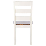 Safavieh Silio Ladder Back Dining Chair, DCH9213 - White/Natural (Set of 2)