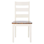 Safavieh Silio Ladder Back Dining Chair, DCH9213 - White/Natural (Set of 2)