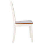 Safavieh Silio Ladder Back Dining Chair, DCH9213 - White/Natural (Set of 2)