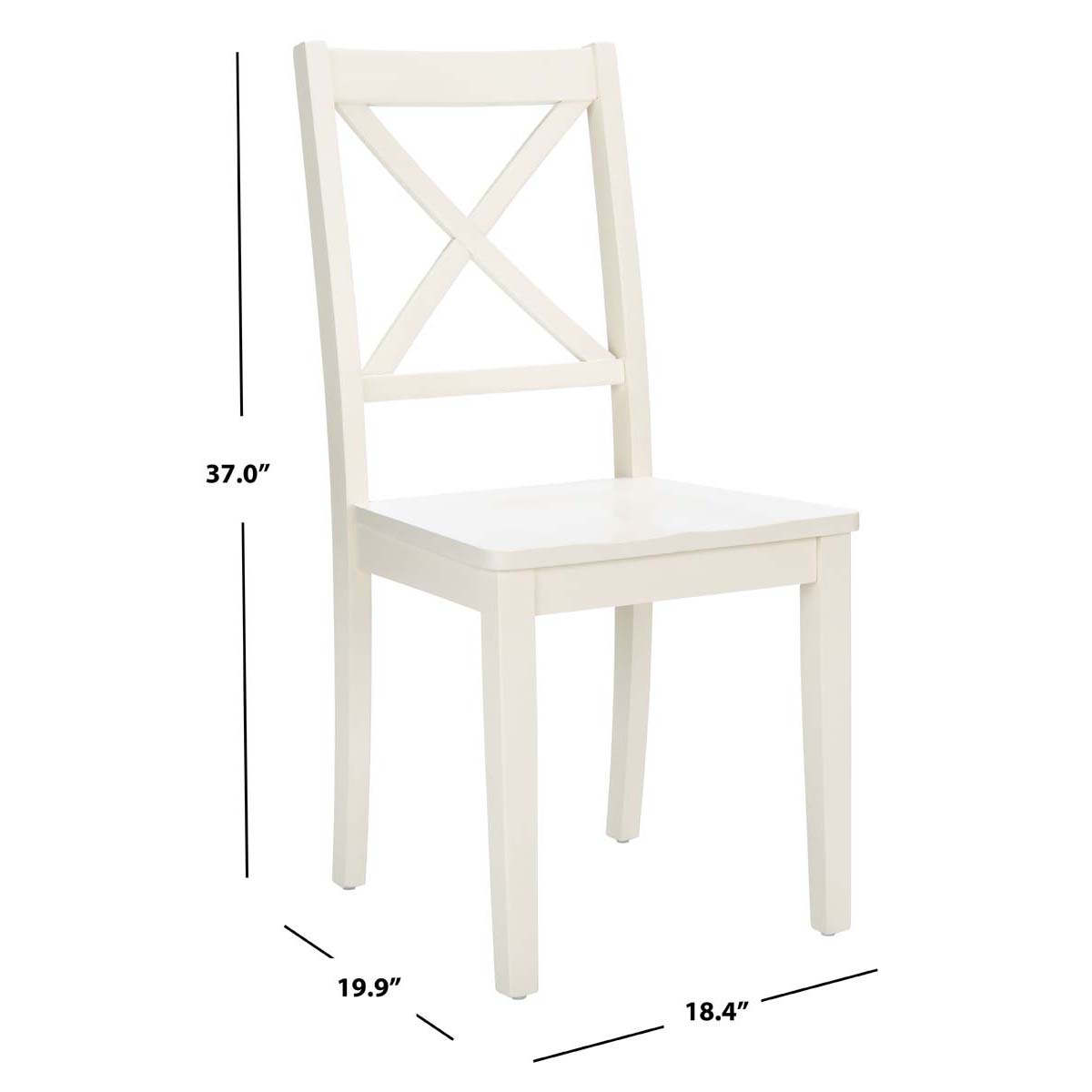 Safavieh Silio X Back Dining Chair, DCH9214 - White (Set of 2)