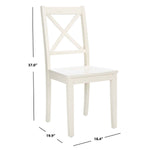 Safavieh Silio X Back Dining Chair, DCH9214 - White (Set of 2)