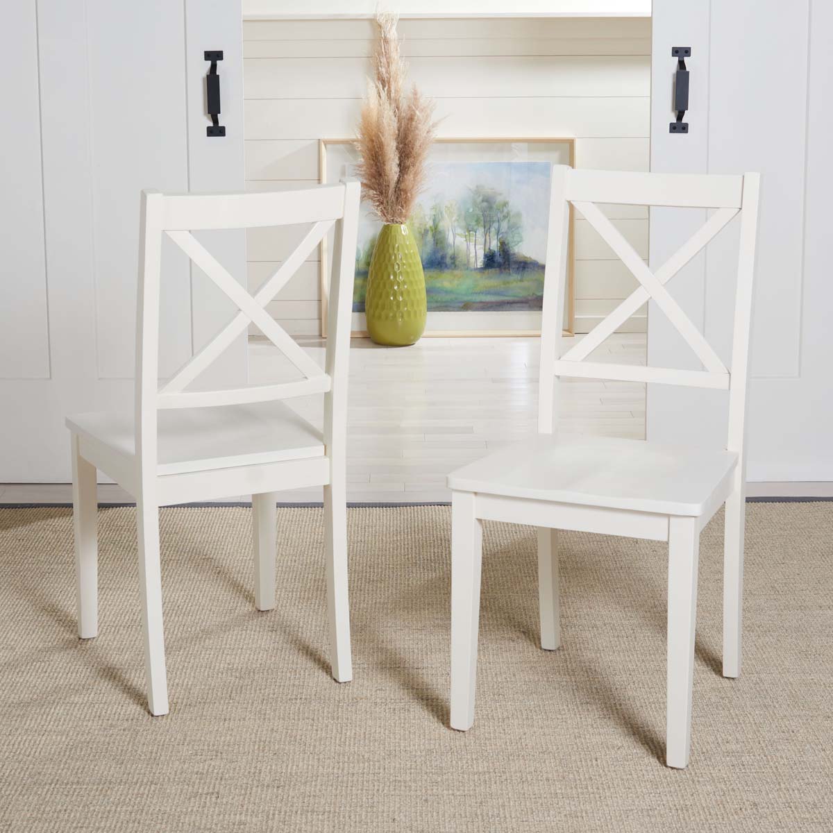 Safavieh Silio X Back Dining Chair, DCH9214 - White (Set of 2)