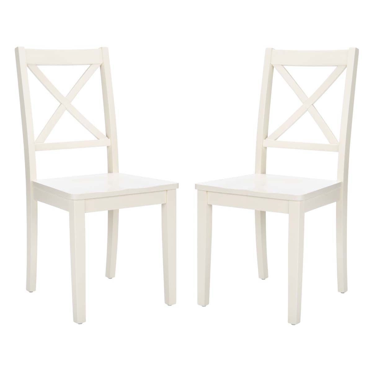 Safavieh Silio X Back Dining Chair, DCH9214 - White (Set of 2)