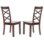 Safavieh Ainslee Dining Chair, DCH9217 - Brown (Set of 2)
