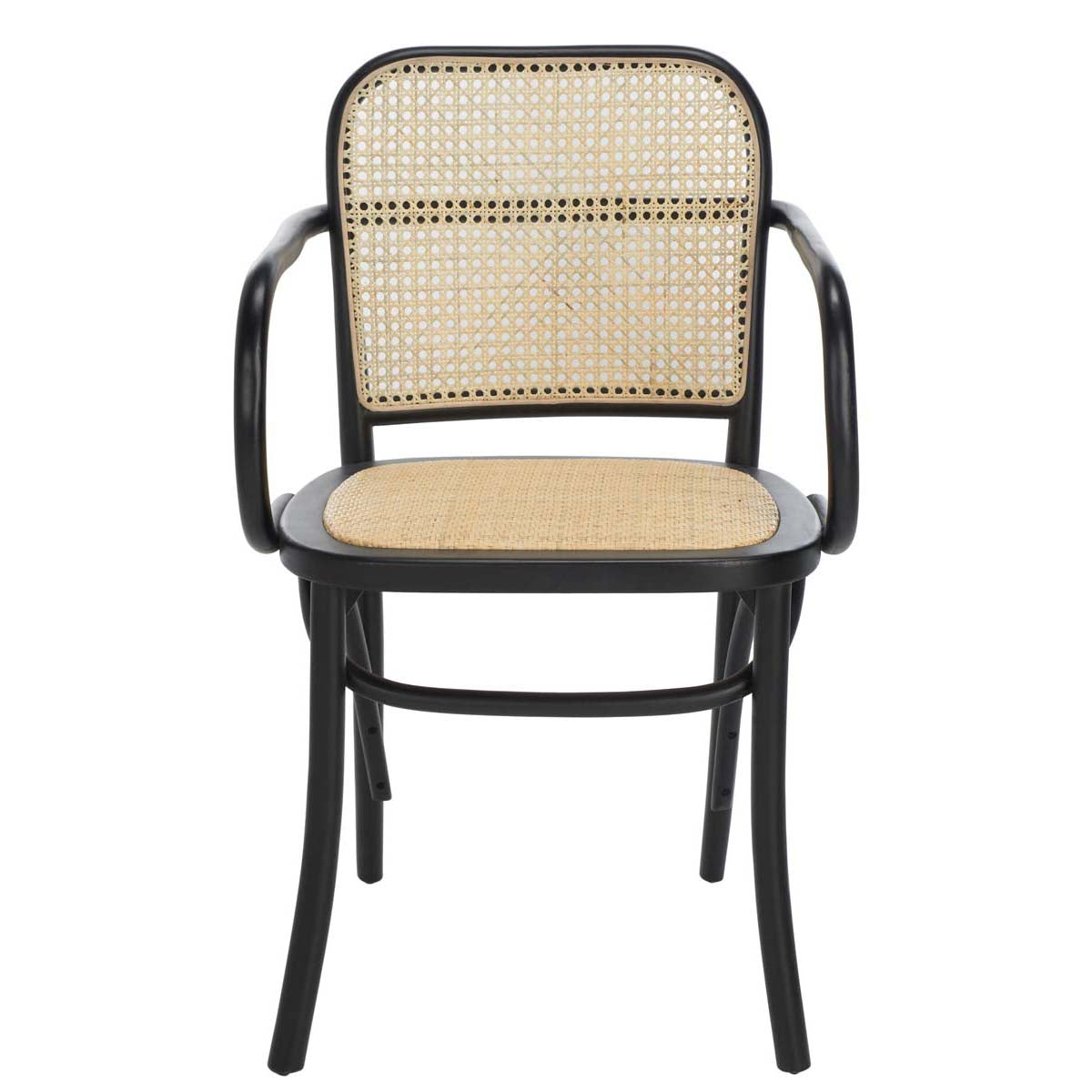 Safavieh Keiko Cane Dining Chair , DCH9503 - Black/Natural