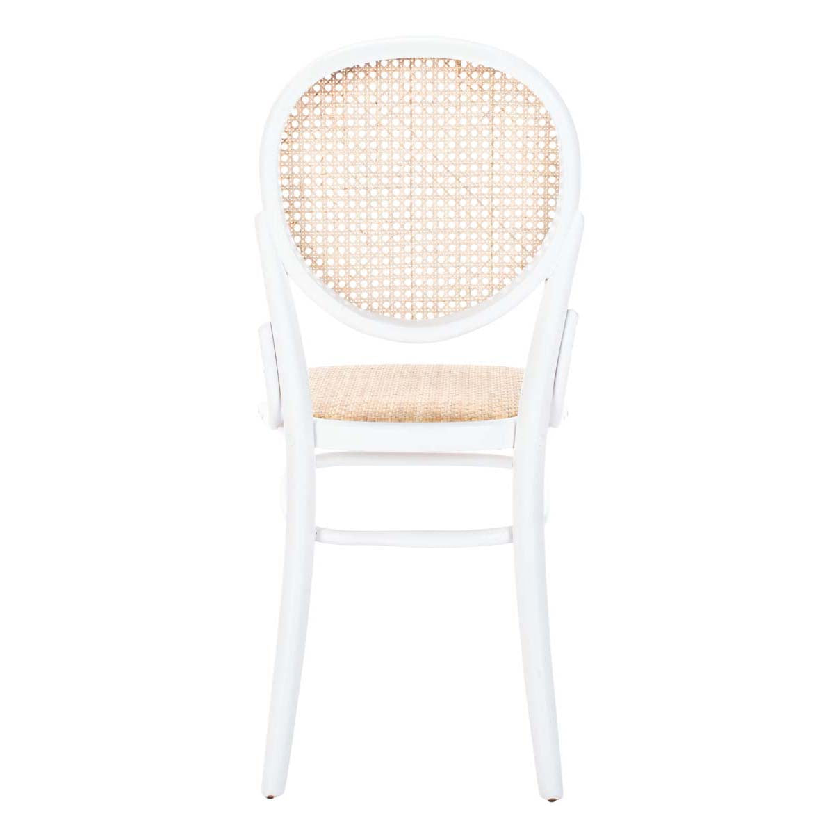Safavieh Sonia Cane Dining Chair, DCH9504 - White/Natural (Set of 2)