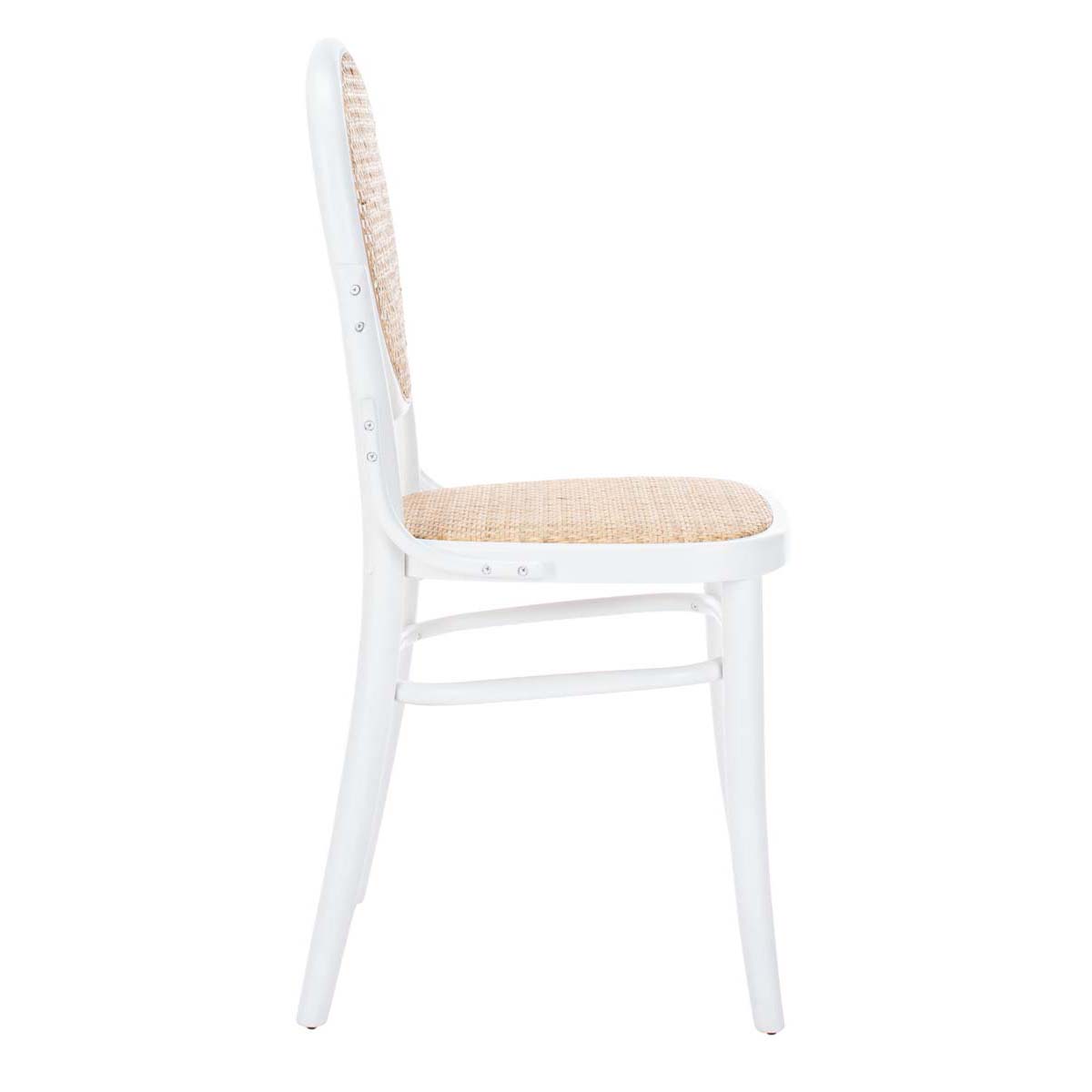 Safavieh Sonia Cane Dining Chair, DCH9504 - White/Natural (Set of 2)