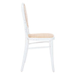 Safavieh Sonia Cane Dining Chair, DCH9504 - White/Natural (Set of 2)