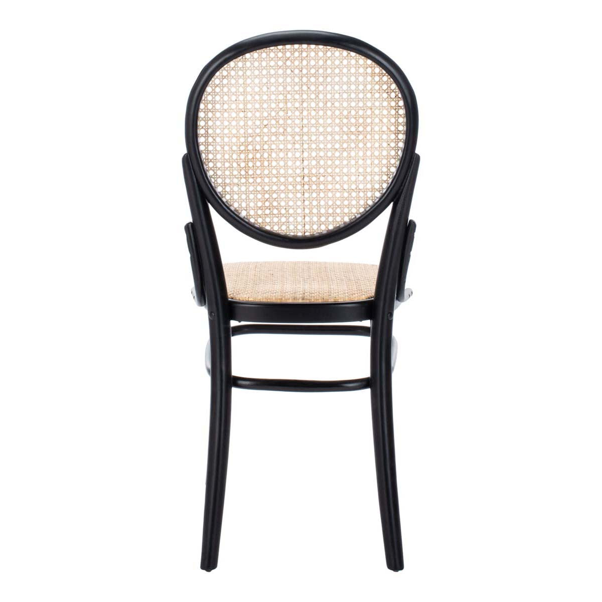 Safavieh Sonia Cane Dining Chair, DCH9504 - Black/Natural (Set of 2)
