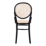 Safavieh Sonia Cane Dining Chair, DCH9504 - Black/Natural (Set of 2)