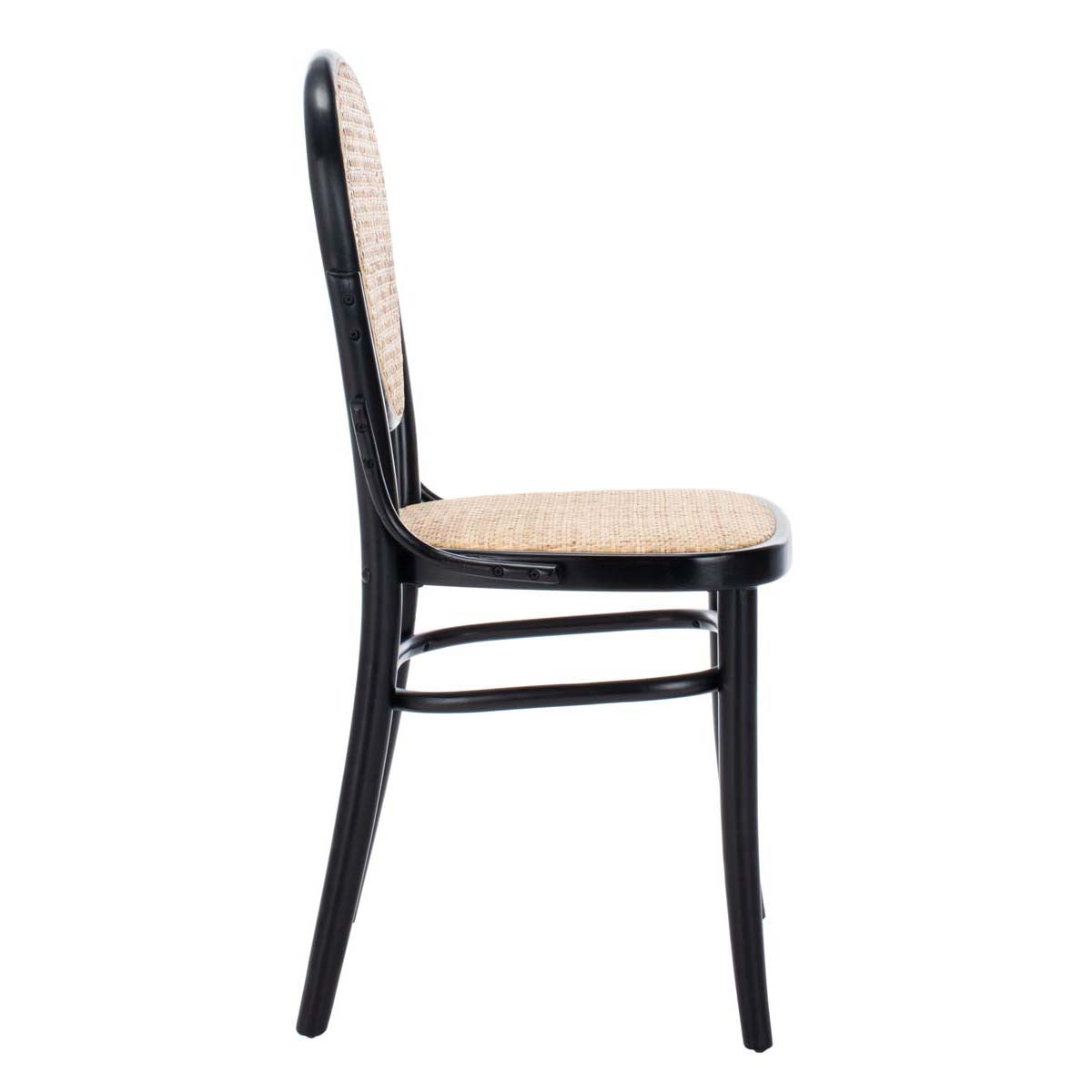 Safavieh Sonia Cane Dining Chair, DCH9504 - Black/Natural (Set of 2)
