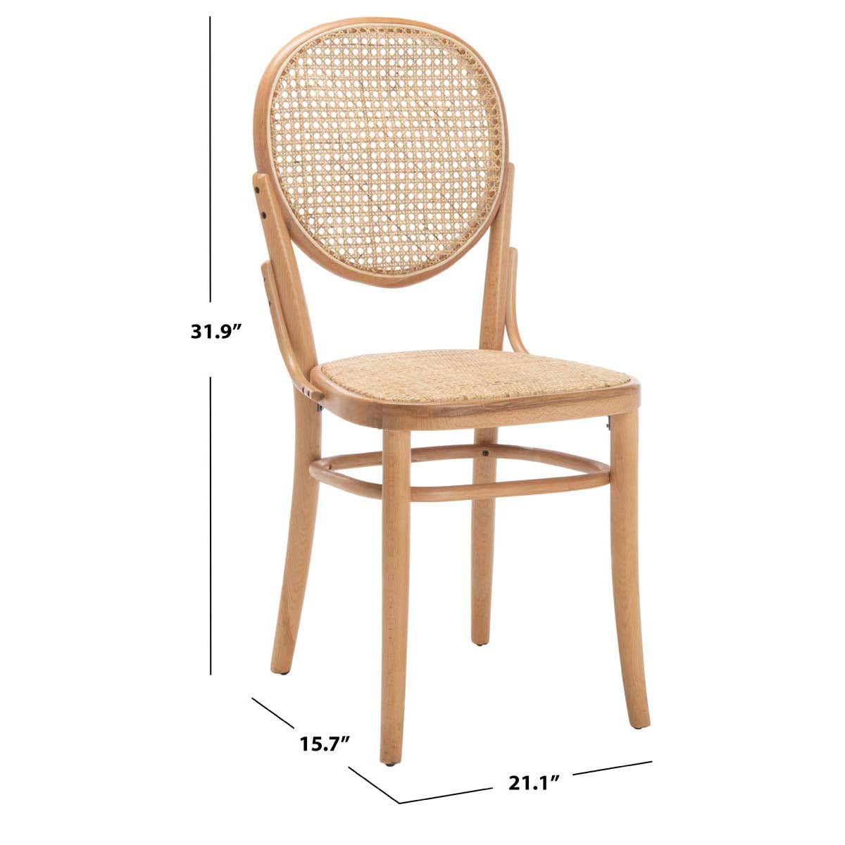 Safavieh Sonia Cane Dining Chair, DCH9504 - Natural (Set of 2)