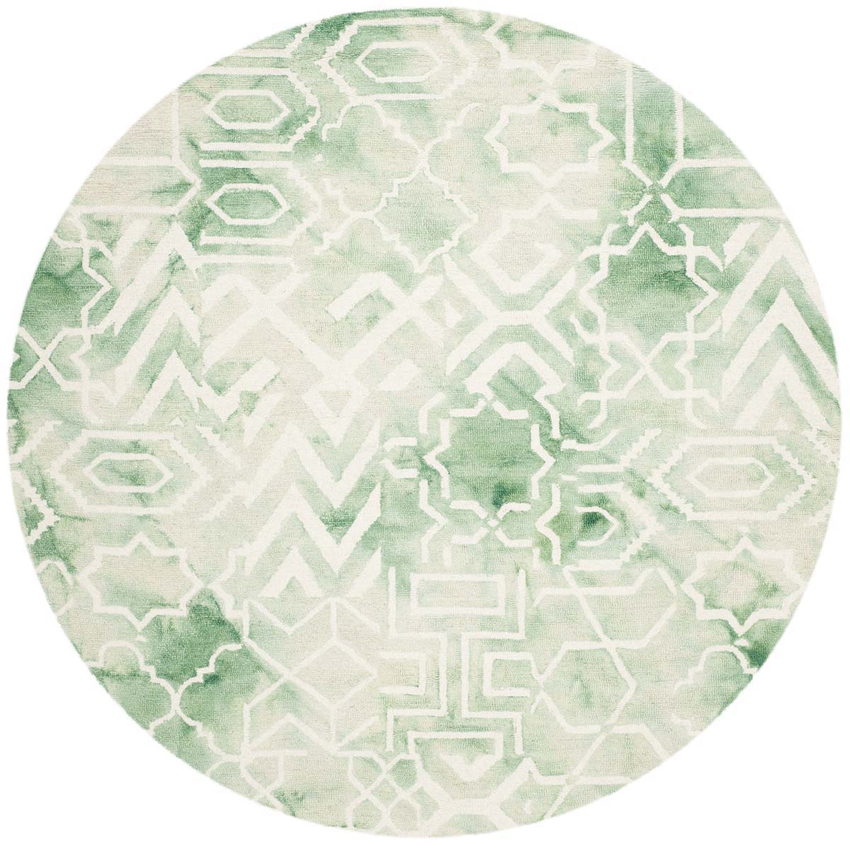 Safavieh Dip Dye 678 Rug, DDY678 - Green / Ivory