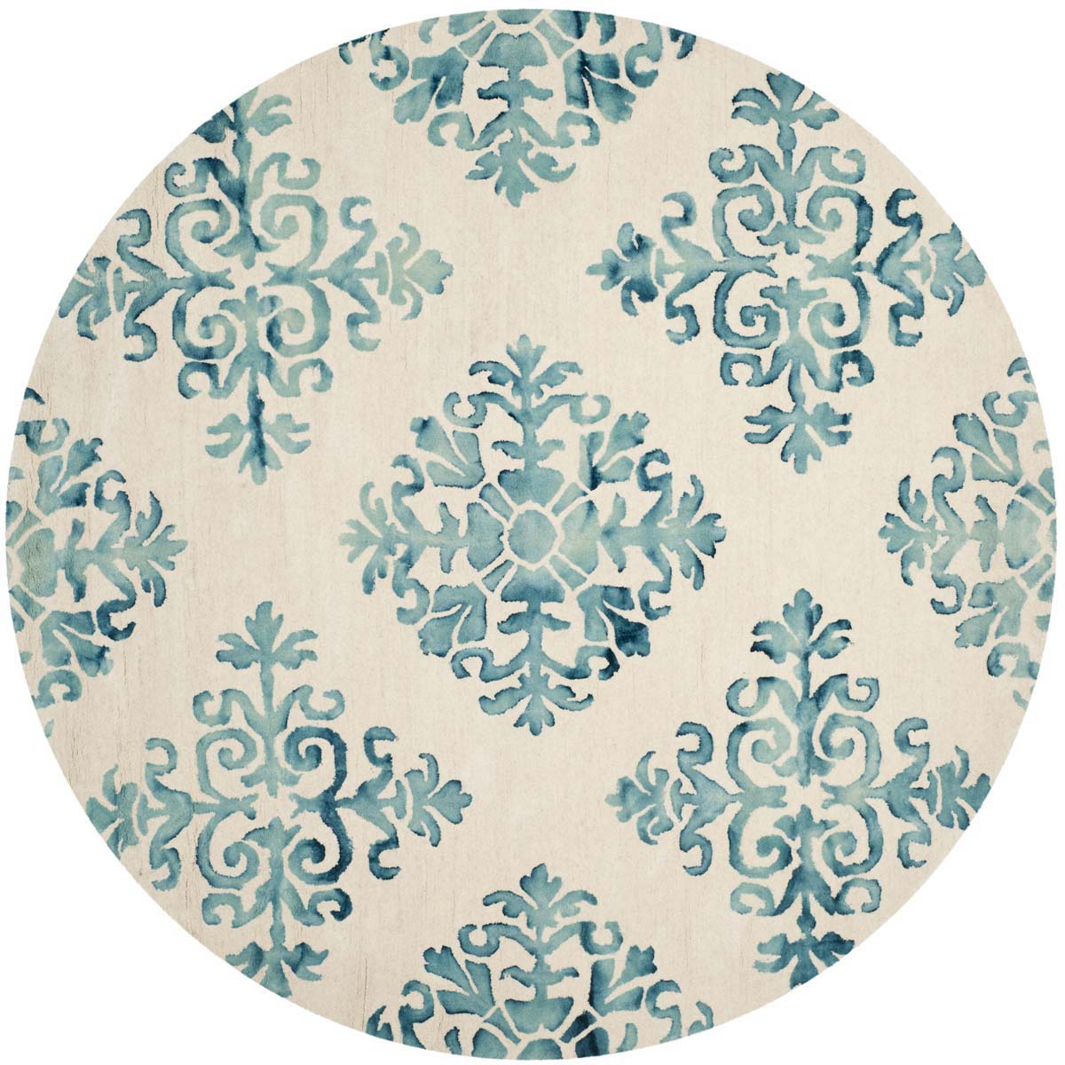 Safavieh Dip Dye 720 Rug, DDY720 - Ivory / Light Blue