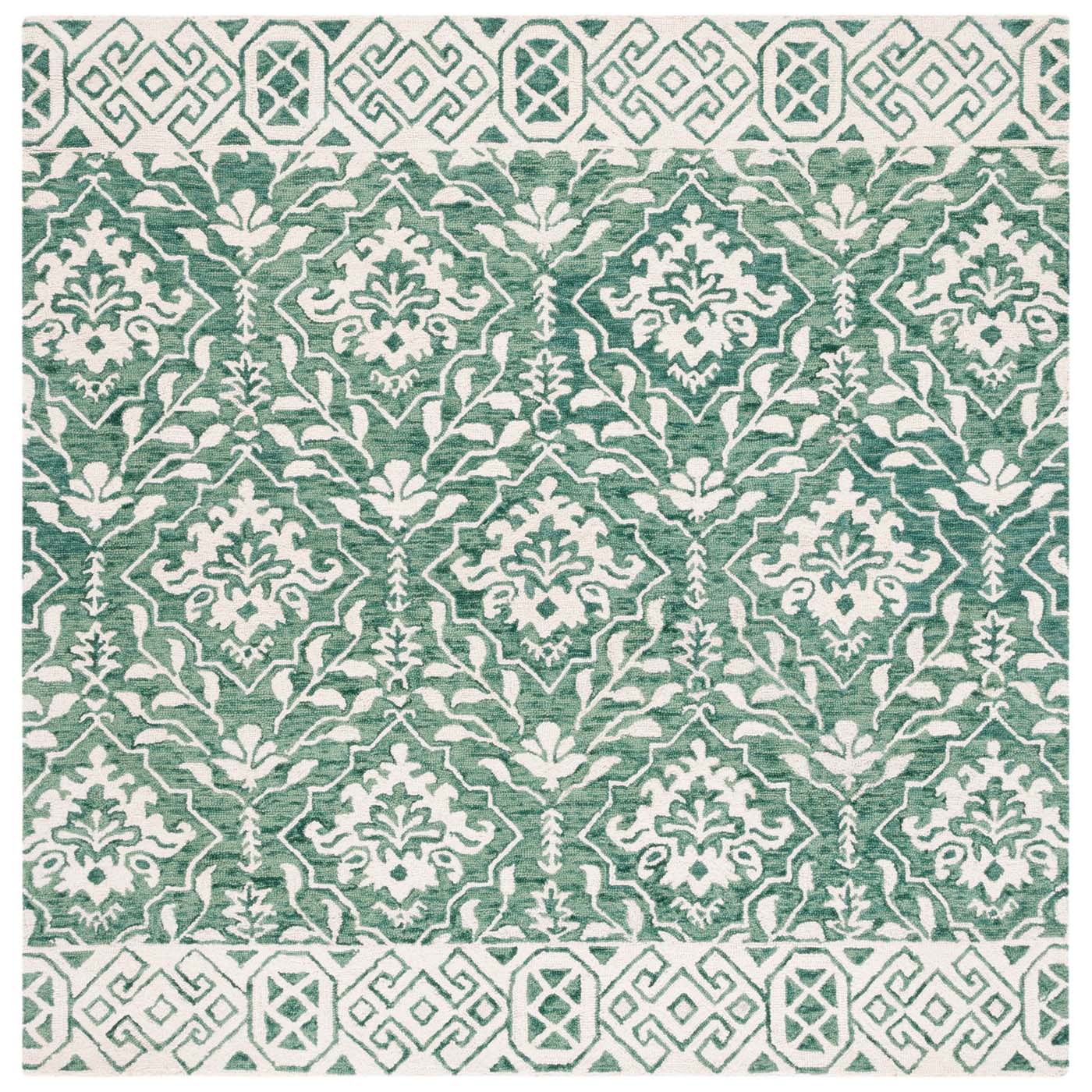 Safavieh Dip Dye 901 Rug, DDY901 - Dark Green / Ivory
