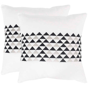 Safavieh Geo Mountain Pillow (Set of 2), DEC314