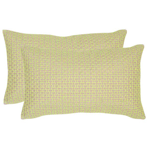 Safavieh Box Stitch Pillow(Set of 2), DEC453