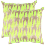 Safavieh Boho Chic Pillow, DEC455 - Neon Citrus (Set of 2)