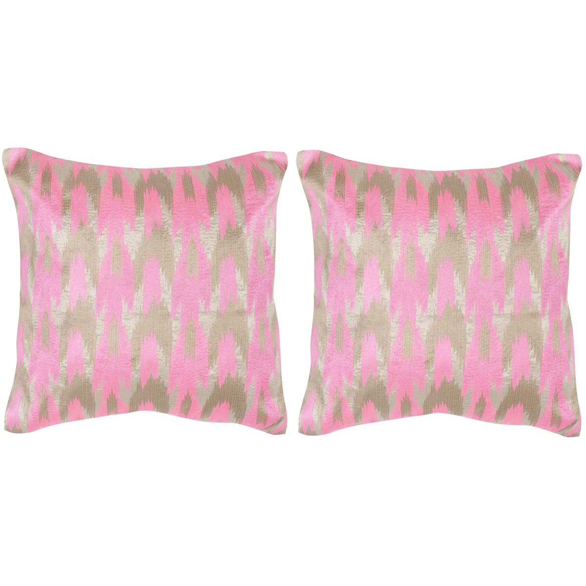 Safavieh Boho Chic Pillow, DEC455 - Neon Petunia (Set of 2)