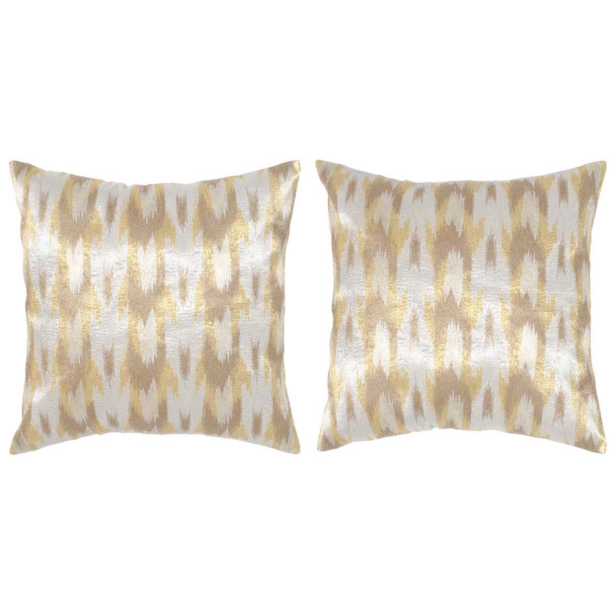 Safavieh Boho Chic Pillow, DEC455 - Metallic Silver (Set of 2)