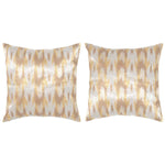 Safavieh Boho Chic Pillow, DEC455 - Metallic Silver (Set of 2)