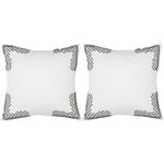 Safavieh Edgy Metals Pillow, DEC471 - GunMetal (Set of 2)