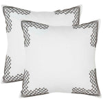 Safavieh Edgy Metals Pillow, DEC471 - GunMetal (Set of 2)
