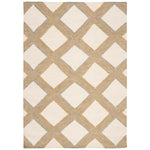 Safavieh Dhurries 109 Rug, DHU109 - Ivory / Gold